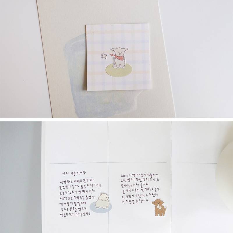 Suatelier Daily Deco Sticker - furry friends — close-up