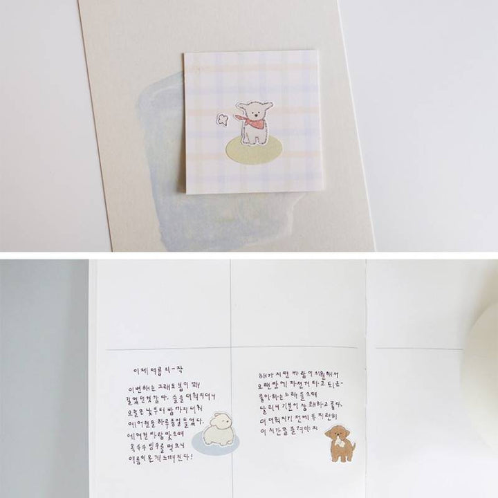 Suatelier Daily Deco Sticker - furry friends — close-up