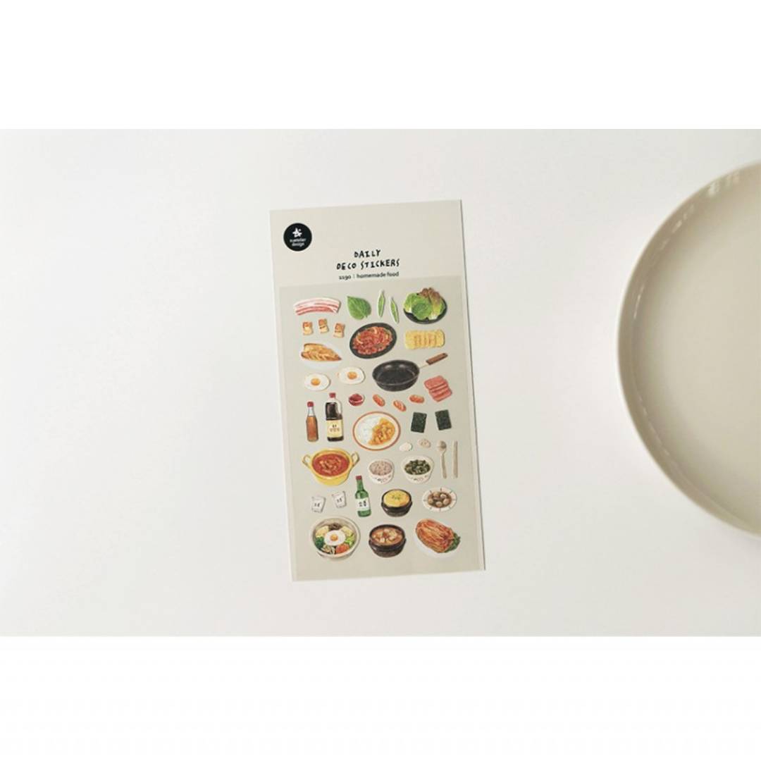 Suatelier Daily Deco Sticker Homemade Food, Korean Homemade Food, Suatelier Daily Deco Sticker, Suatelier, Deco Sticker, Cityluxe