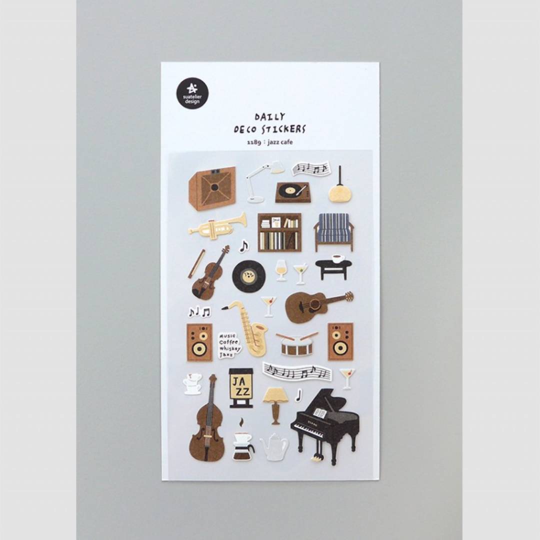 Suatelier Daily Deco Sticker - Jazz Cafe — detail view