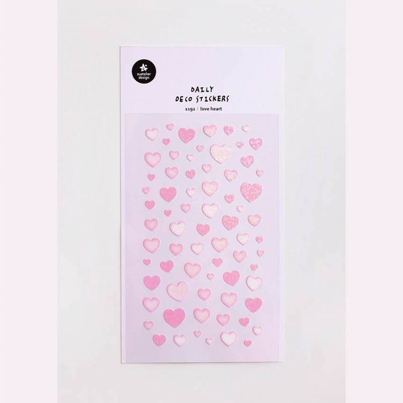 Suatelier Daily Deco Sticker - love heart — detail view