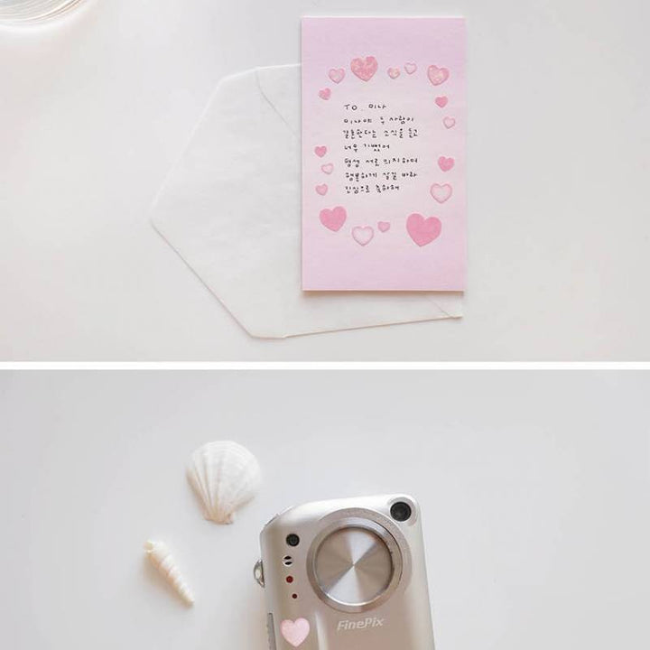 Suatelier Daily Deco Sticker - love heart — angle view