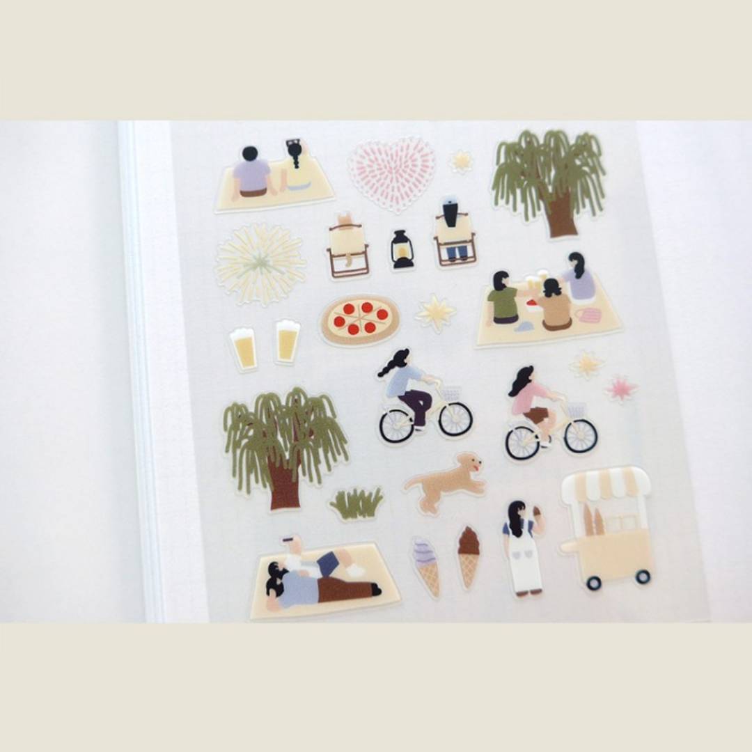 Suatelier Daily Deco Sticker - midnight picnic — in use