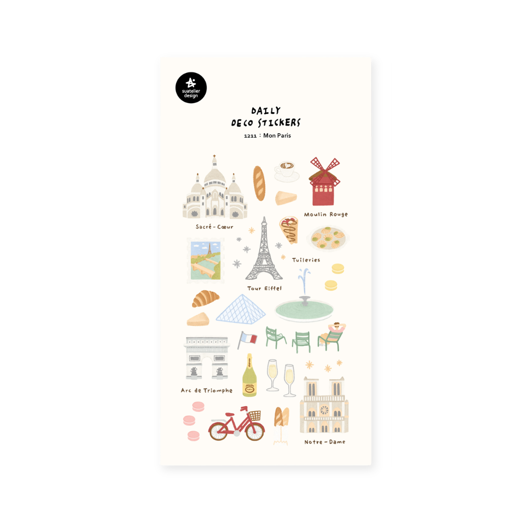 Suatelier Daily Deco Sticker - Mon Paris
