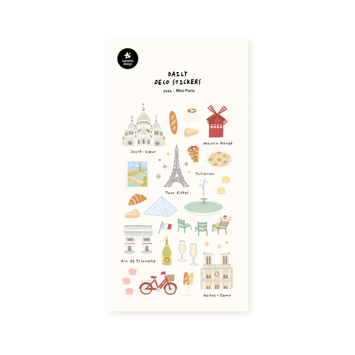 Suatelier Daily Deco Sticker - Mon Paris