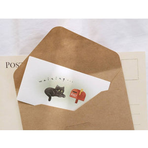 Suatelier Daily Deco Sticker My Little Universe featuring black cats in playful and cozy poses with stationery and home-themed designs.