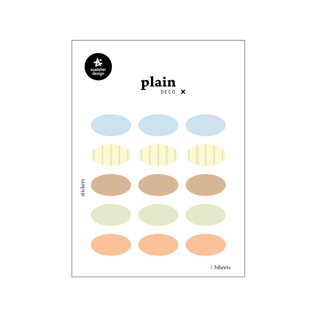 Suatelier Plain Deco Sticker Plain 90 made from premium PET material, these transparent stickers blend seamlessly onto any surface.