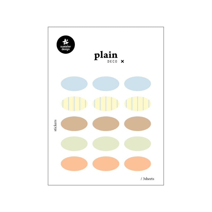 Suatelier Plain Deco Sticker - Plain.80 — front view