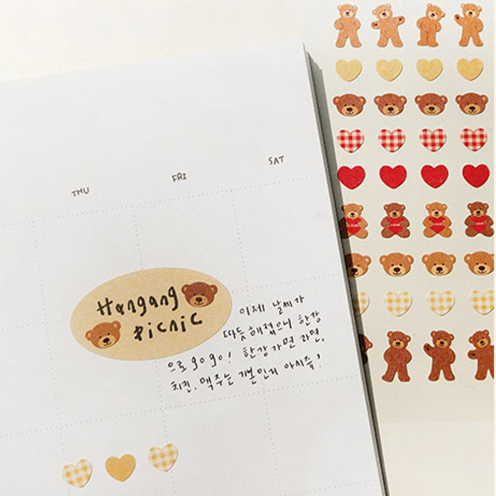 Suatelier Sticker Mini Series - Deco.04 Teddy Bear - product image 6