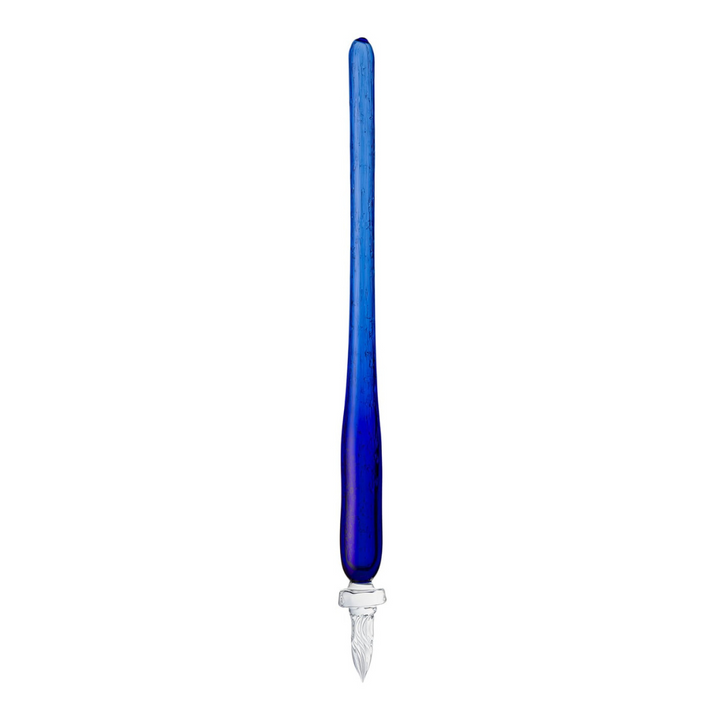 Matsubokkuri Tsubutsubu Glass Fountain Pen in Blue — Matsubokkuri fountain pen — precision nib writing instrument, at Cityluxe Singapore stationery store