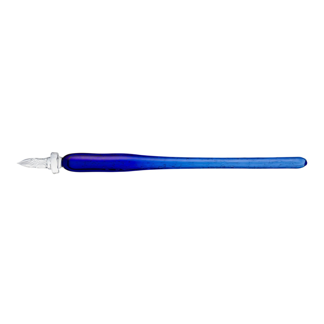 Matsubokkuri Tsubutsubu Glass Fountain Pen in Blue — Matsubokkuri fountain pen — precision nib writing instrument, at Cityluxe Singapore stationery store