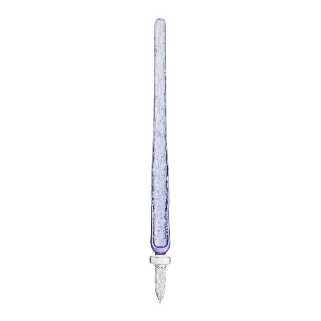 Matsubokkuri Tsubutsubu Glass Fountain Pen in Clear Blue — Matsubokkuri fountain pen — precision nib writing instrument, at Cityluxe Singapore stationery store