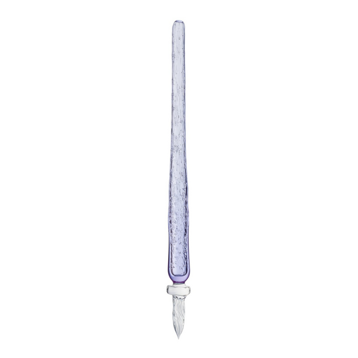 Matsubokkuri Tsubutsubu Glass Fountain Pen in Clear Blue — Matsubokkuri fountain pen — precision nib writing instrument, at Cityluxe Singapore stationery store