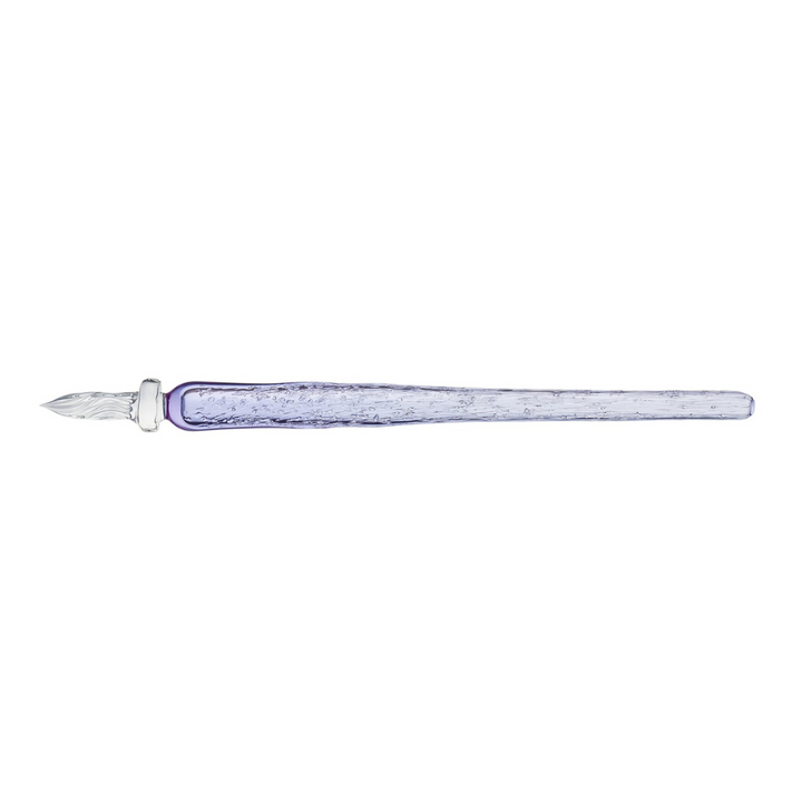 Matsubokkuri Tsubutsubu Glass Fountain Pen in Clear Blue — Matsubokkuri fountain pen — precision nib writing instrument, at Cityluxe Singapore stationery store