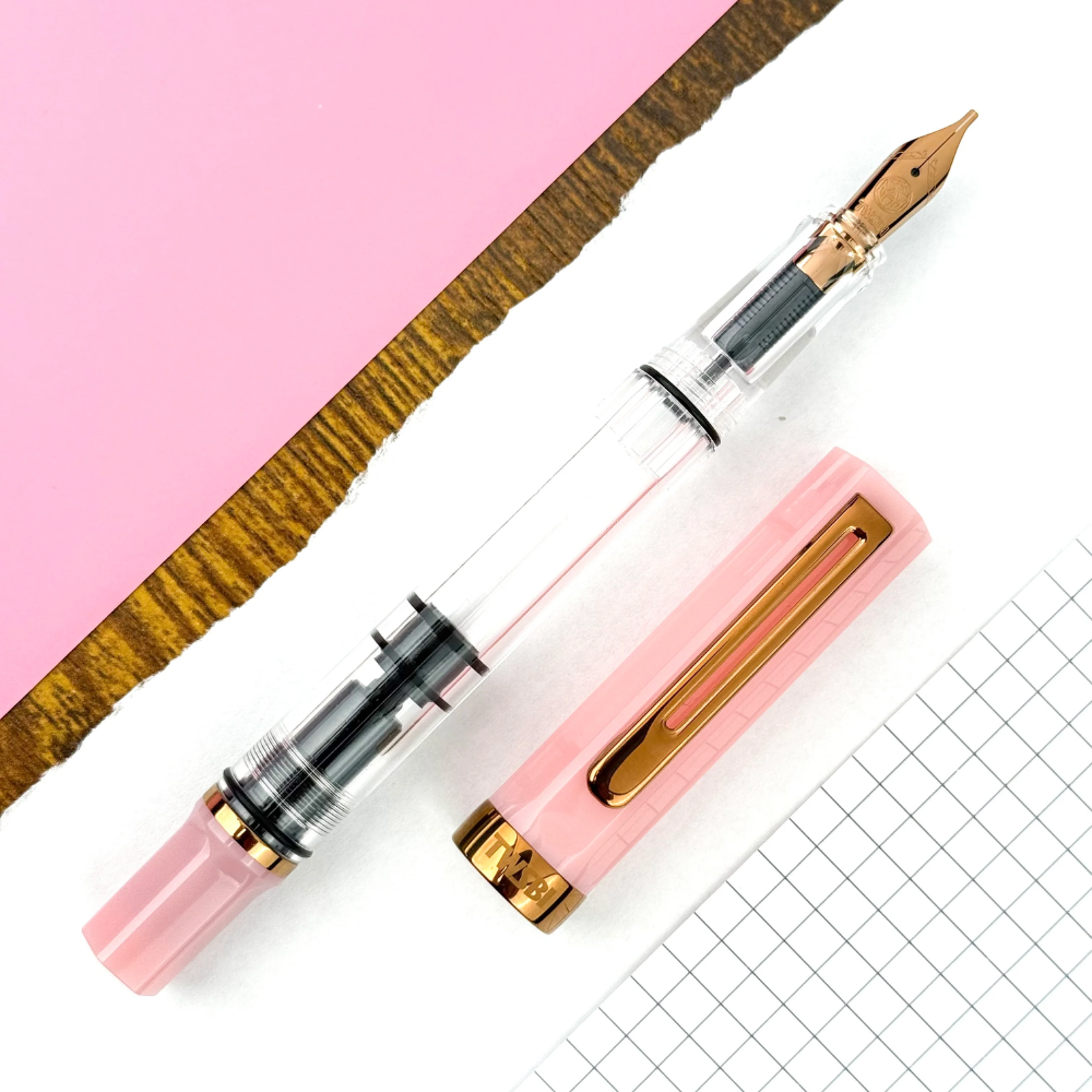 TWSBI ECO Pink Lemonade with Bronze Fountain Pen