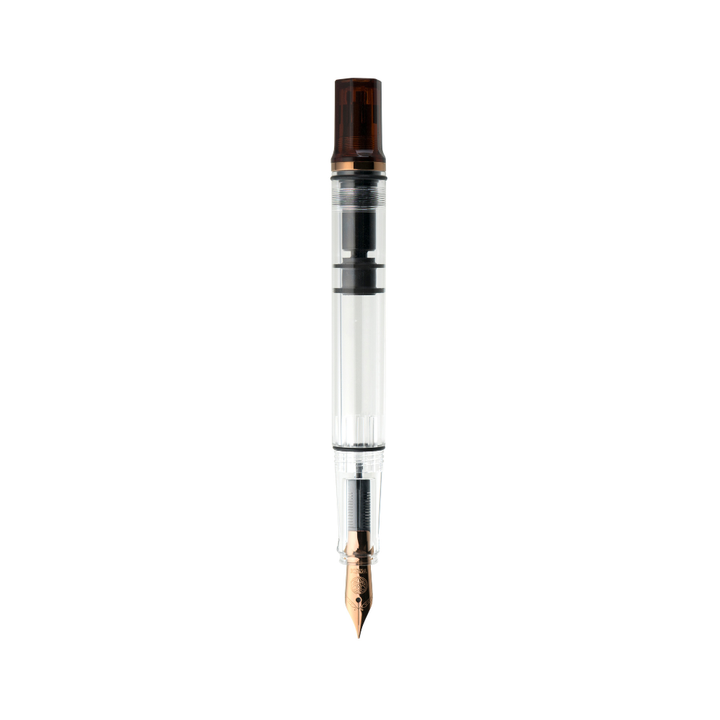 TWSBI ECO Rootbeer with Bronze Fountain Pen — nib close-up