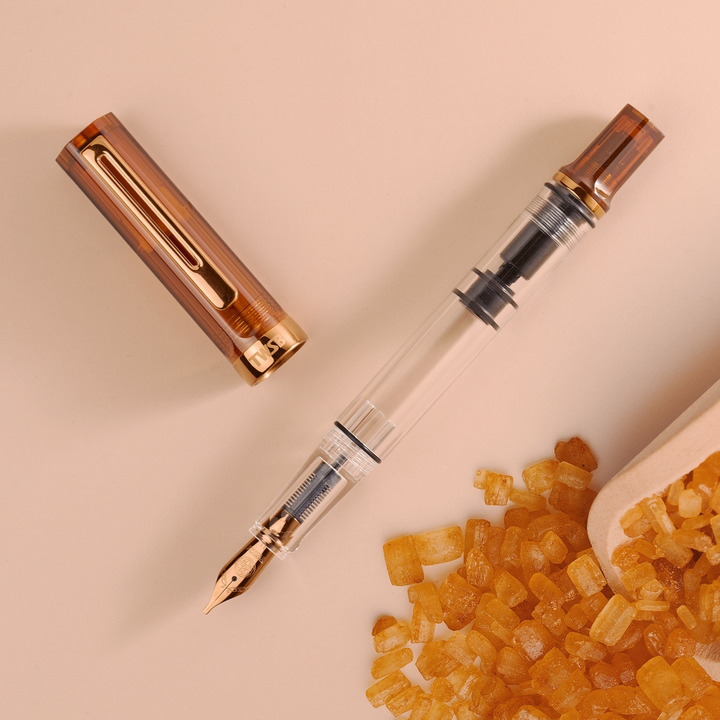 TWSBI ECO Rootbeer with Bronze Fountain Pen — with packaging