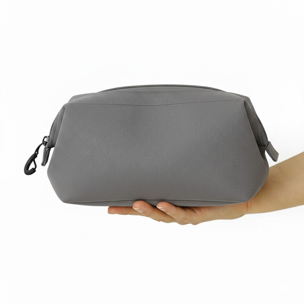 nähe Soft Gadget Pouch L in Gray — Hightide carrying pouch — stationery storage and organisation, at Cityluxe Singapore