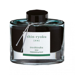Pilot Iroshizuku 50ml Ink Bottle Fountain Pen Ink - Shin-ryoku (Deep Green)