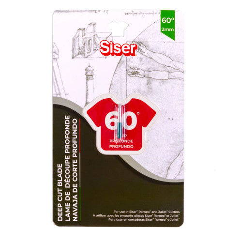 Siser Romeo &amp; Juliet 60 Degree Deep Cut Blade Replacement — front view