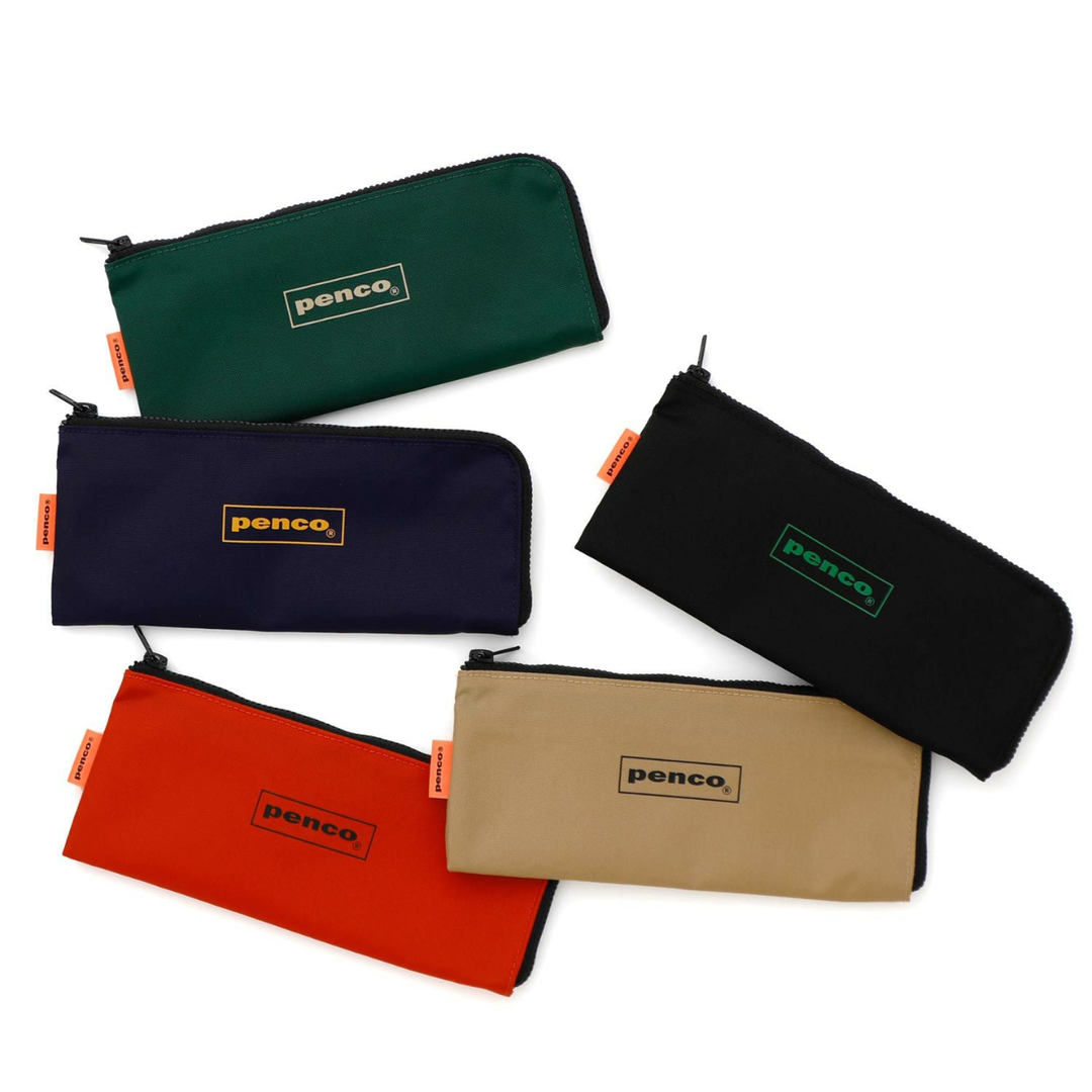 Penco Flat Pencil Case - Orange