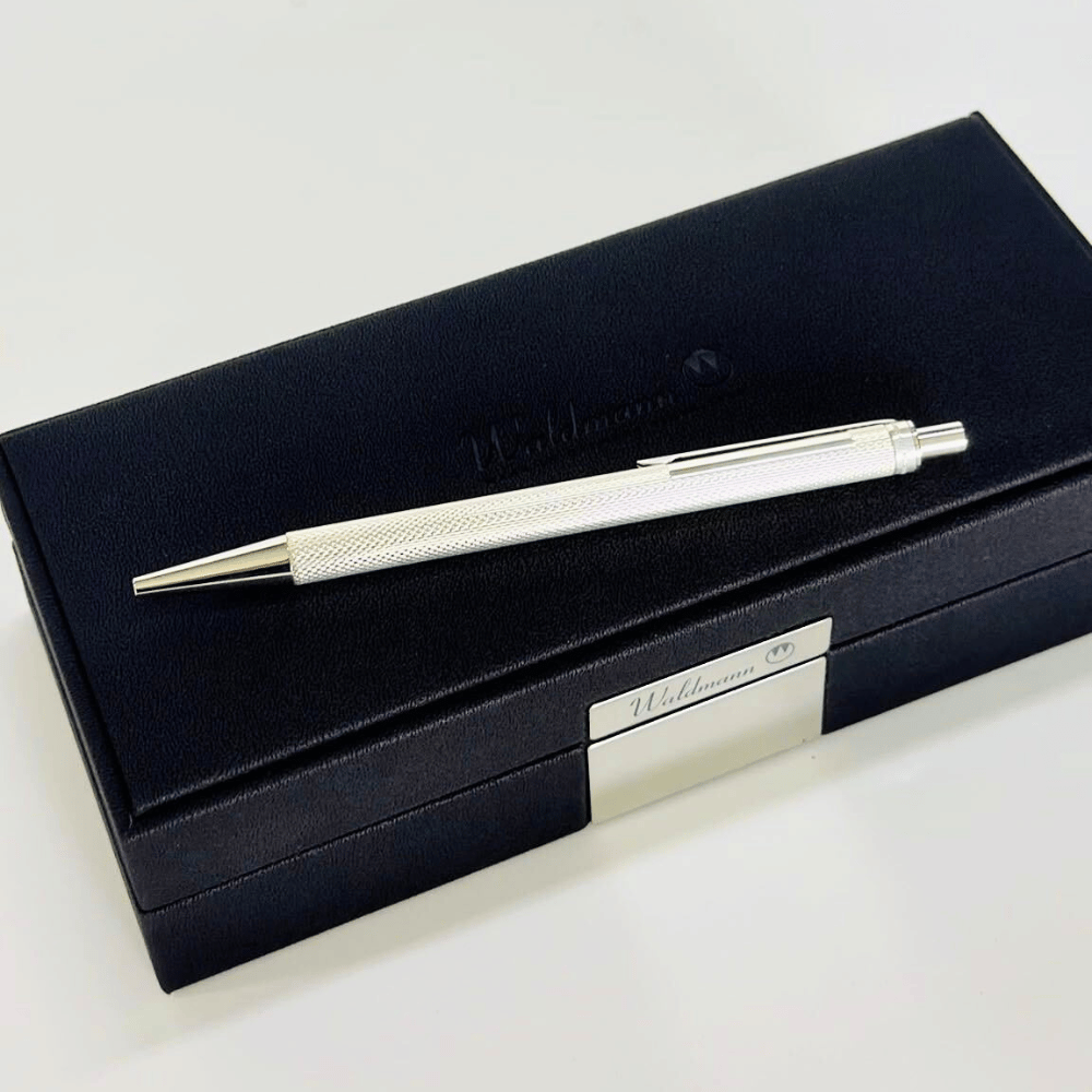 Waldmann Eco Grain Ballpoint Pen - Silver