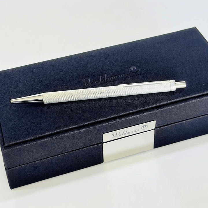 Waldmann Eco Grain Ballpoint Pen - Silver