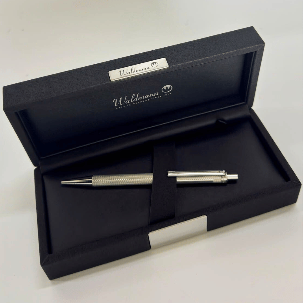 Waldmann Eco Grain Ballpoint Pen - Silver