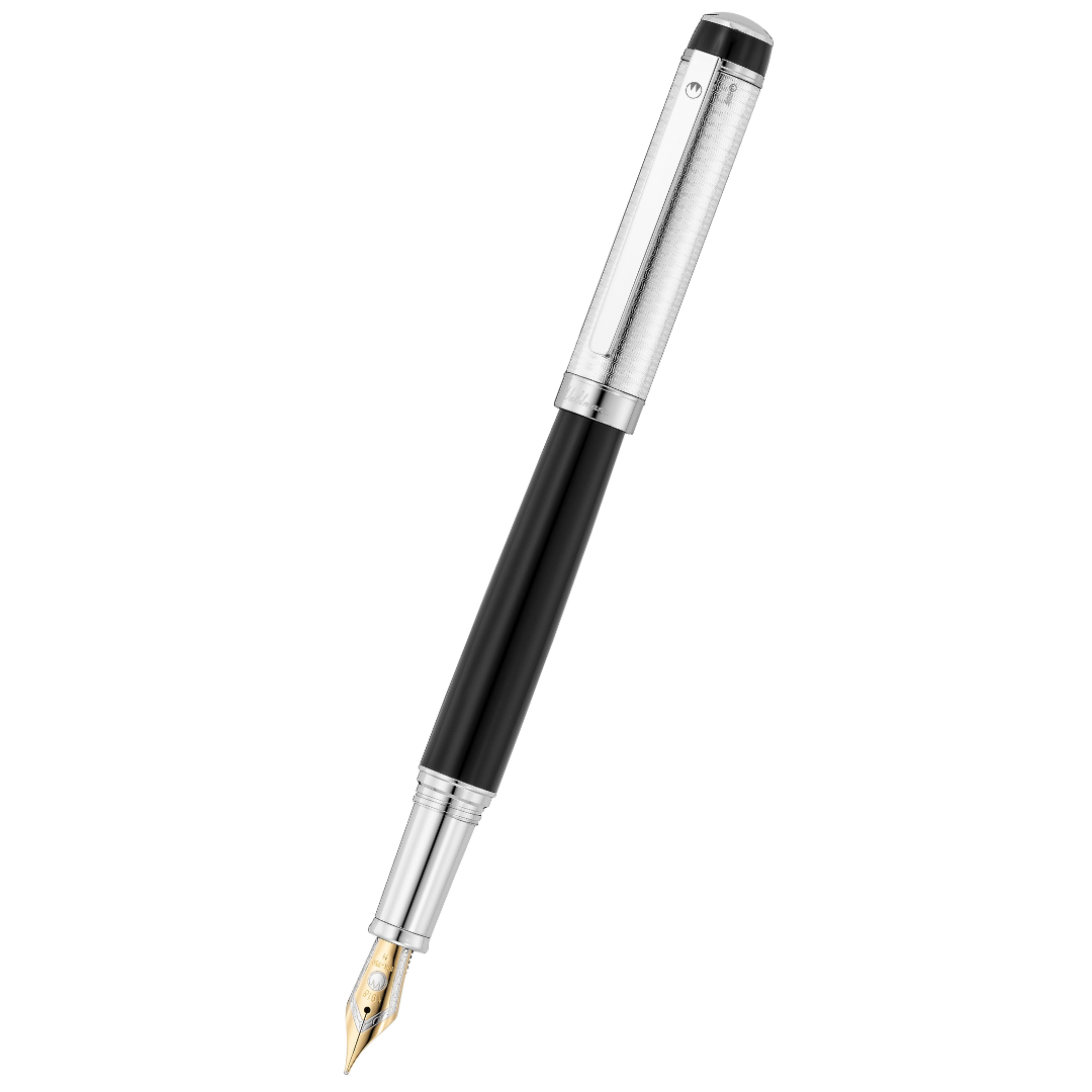 Waldmann Grandeur Series Black — Waldmann fountain pen — precision nib writing instrument, at Cityluxe Singapore stationery store