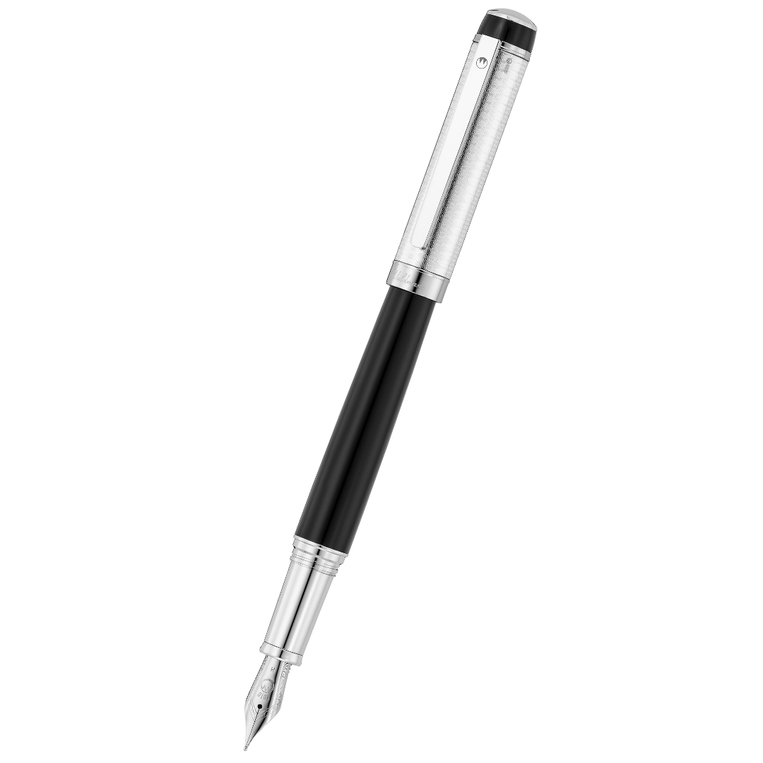 Waldmann Grandeur Series Black — Waldmann fountain pen — precision nib writing instrument, at Cityluxe Singapore stationery store