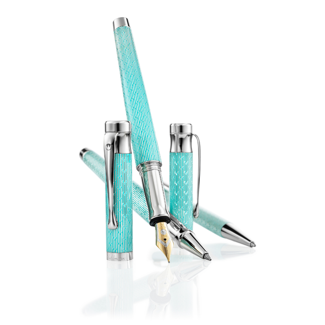 Waldmann Tango Imagination Fountain Pen - Aquamarine Medium Steel Nib
