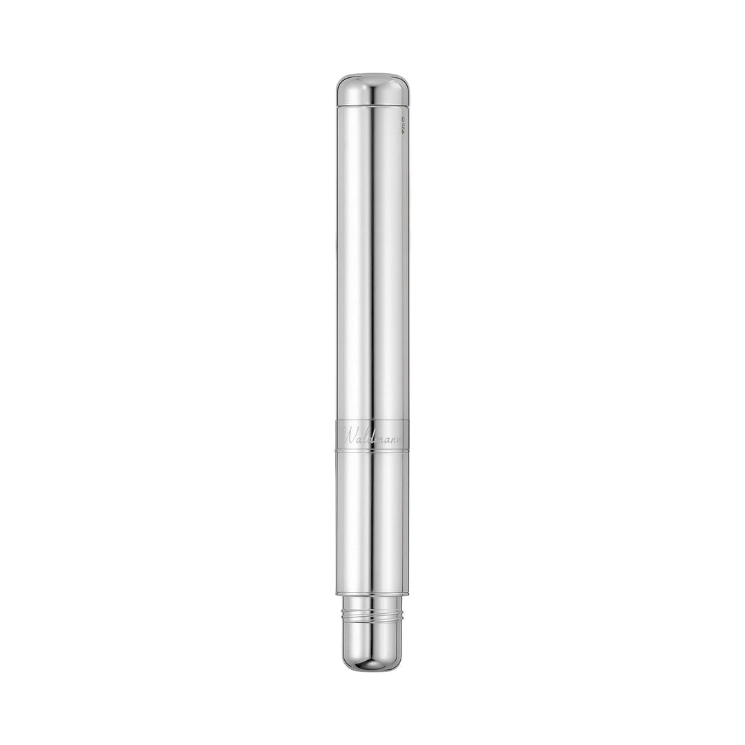 Waldmann Voyager Compact Fountain Pen in Polished 925 Sterling Silver, Medium Steel Nib – view 5 | Cityluxe Singapore