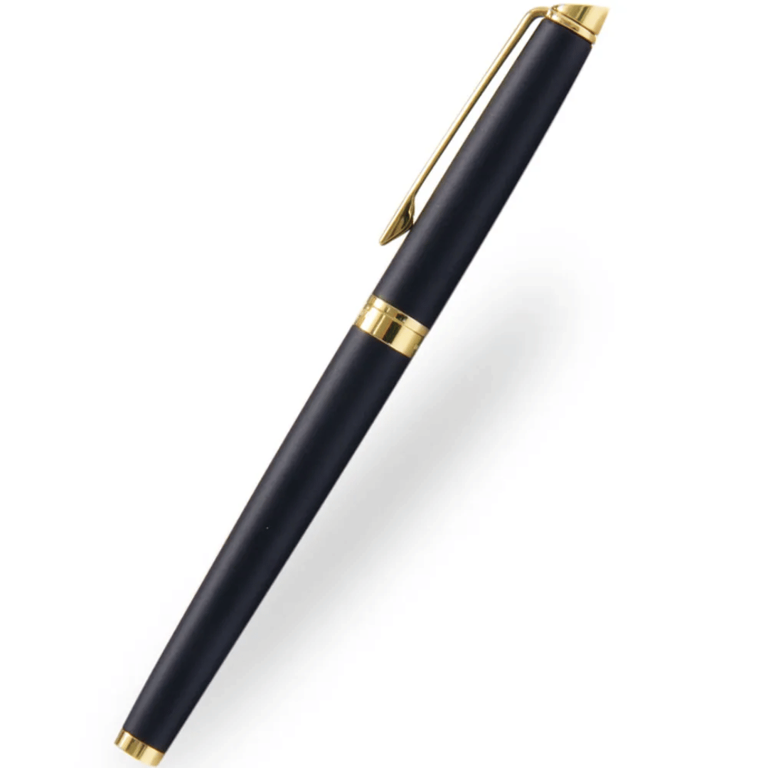Waterman Hemisphere Matte Black Rollerball Pen with Gold Trim