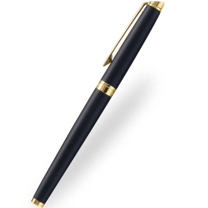 Waterman Hemisphere Matte Black Rollerball Pen with Gold Trim
