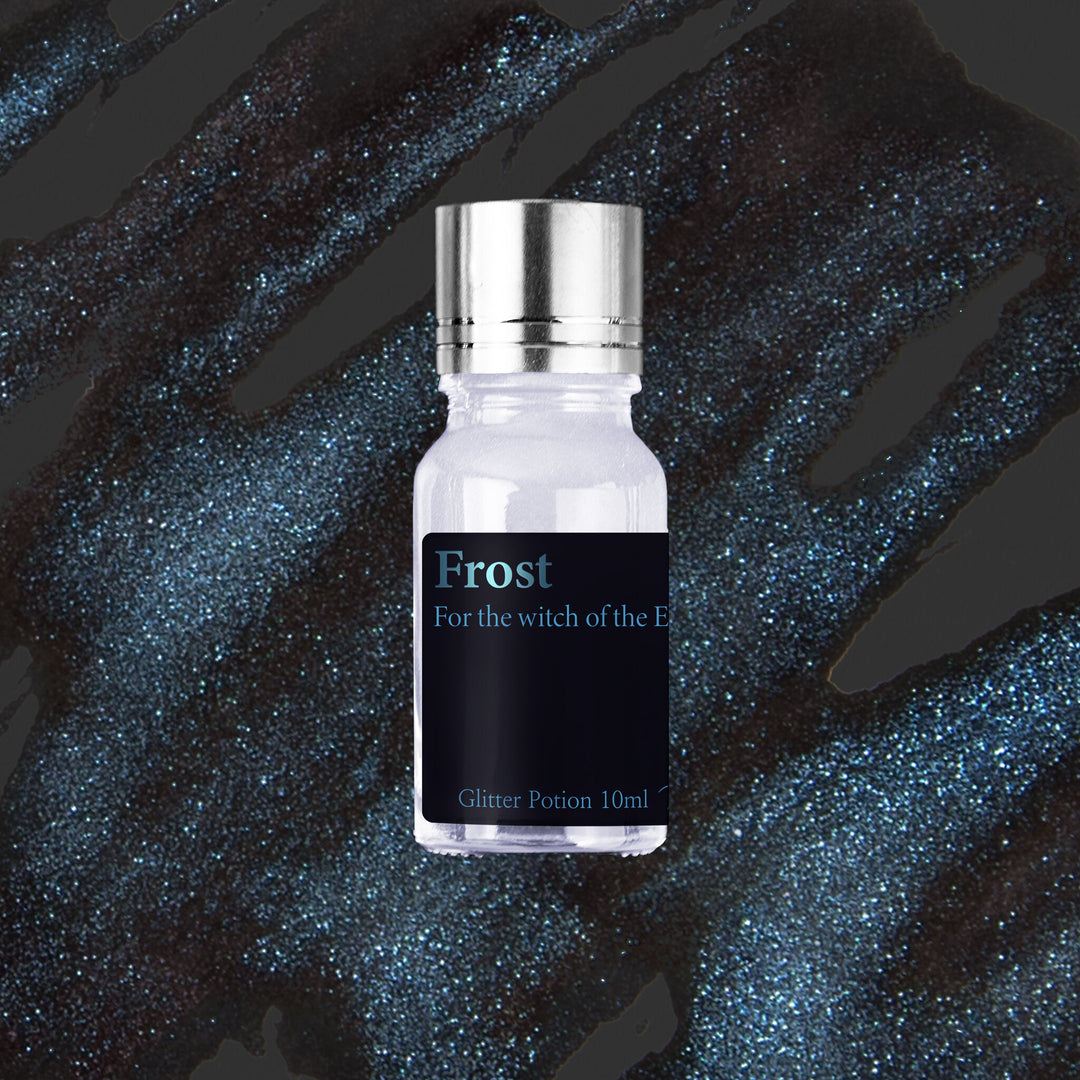 Wearingeul Frost (Wizard of Oz) Glitter Potion 10ml bottle on a coloured background