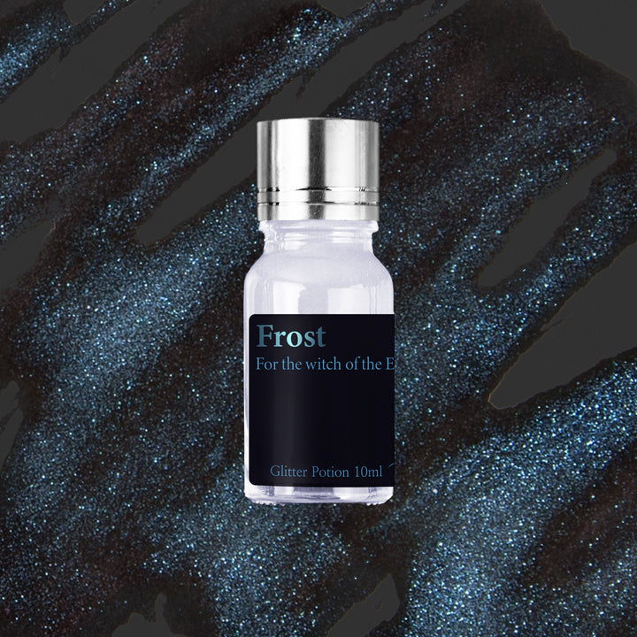 Wearingeul Frost (Wizard of Oz) Glitter Potion 10ml bottle on a coloured background