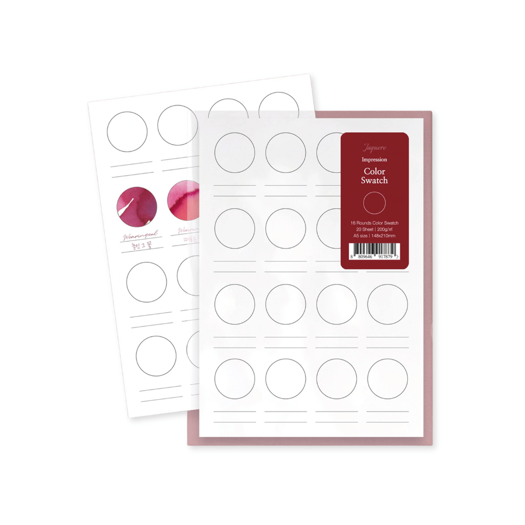 Wearingeul Impression Ink Swatch Card 16 Rounds - A5 Size (148x210mm) – main product photo
