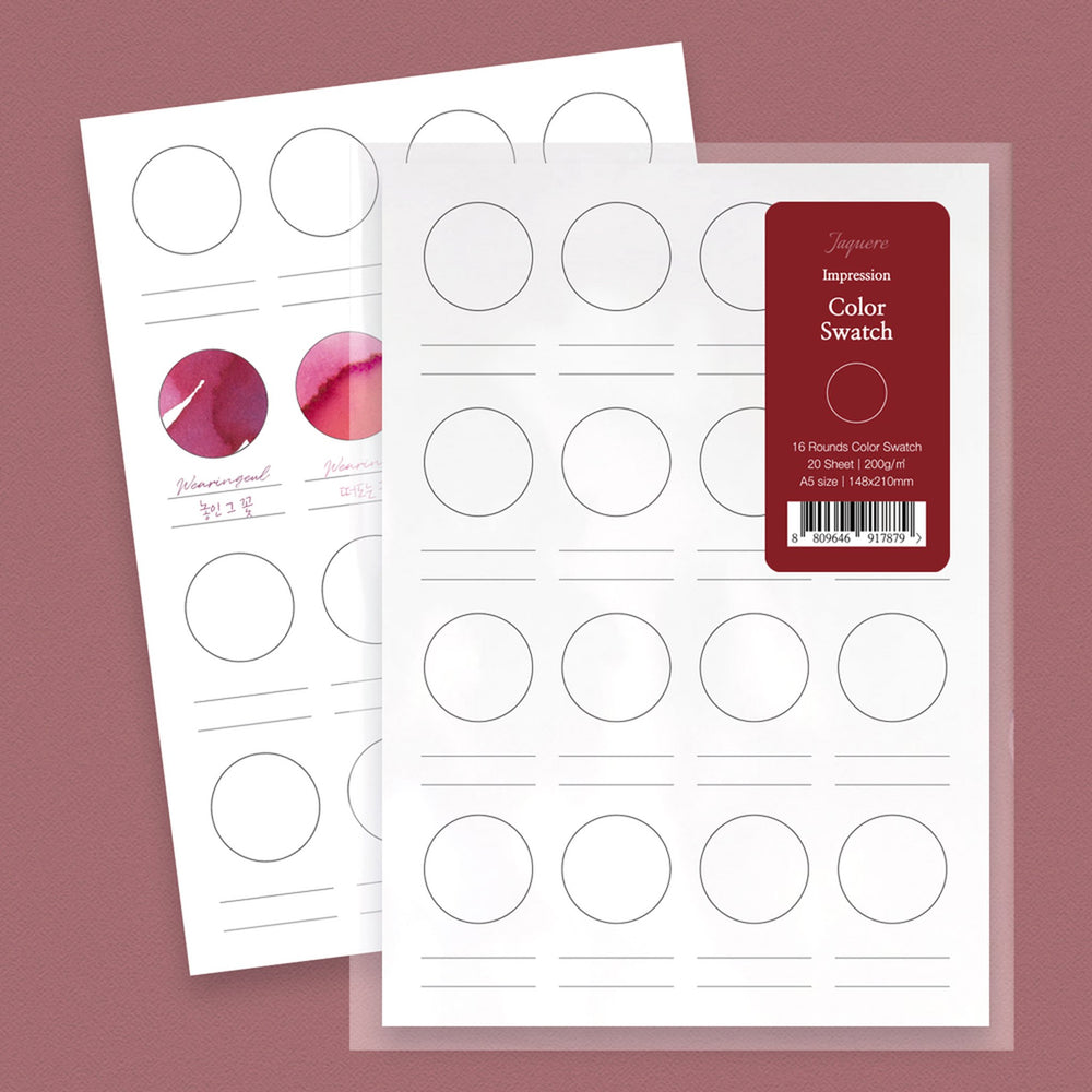 Wearingeul Impression Ink Swatch Card 16 Rounds – image 1