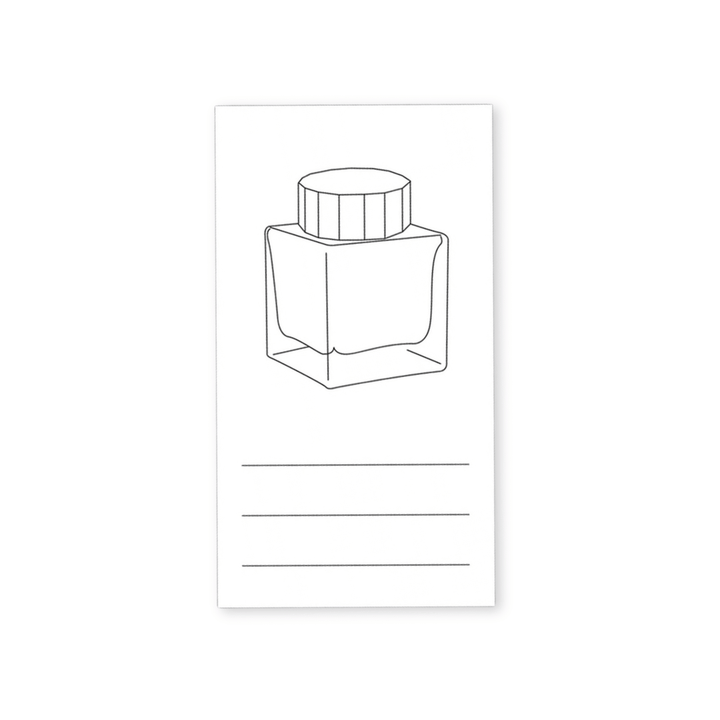 Wearingeul Impression Ink Swatch Card - Vertical - Name Card Size (50x90mm) – main product photo