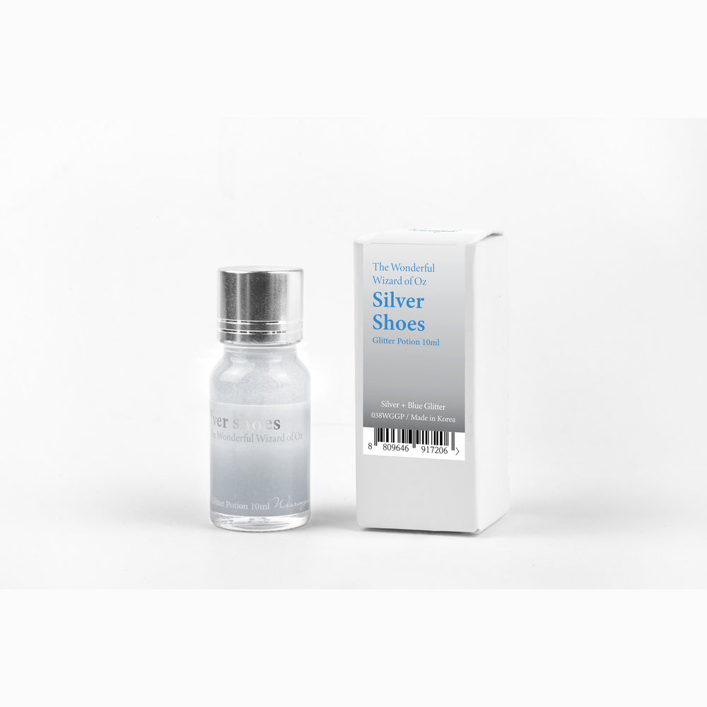 Wearingeul Silver Shoes (Wizard of Oz) Glitter Potion 10ml bottle with its packaging box