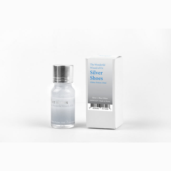 Wearingeul Silver Shoes (Wizard of Oz) Glitter Potion 10ml bottle with its packaging box