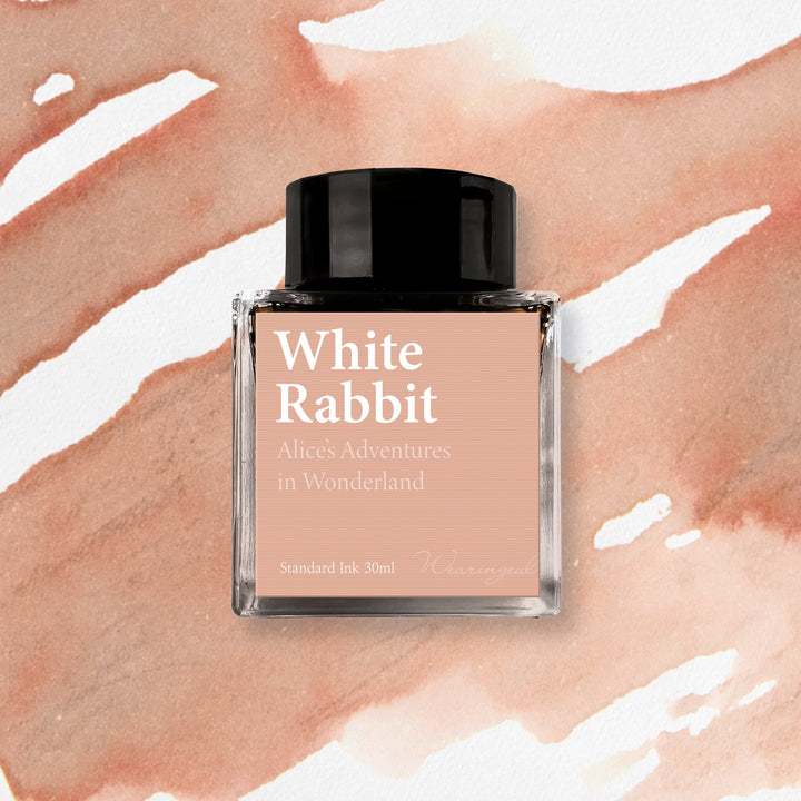Wearingeul White Rabbit ink – Colored Background