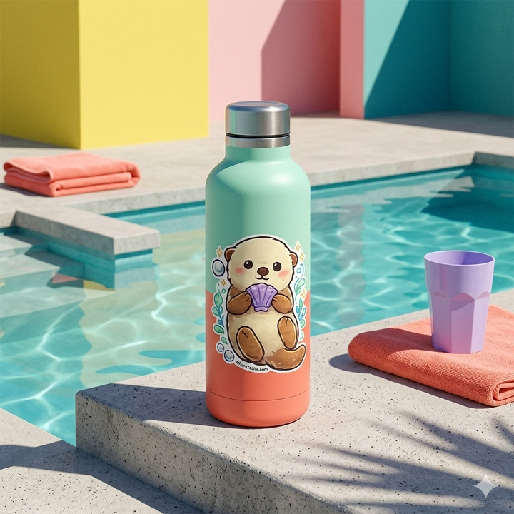 WhereTo Sticker - Otter Seashell