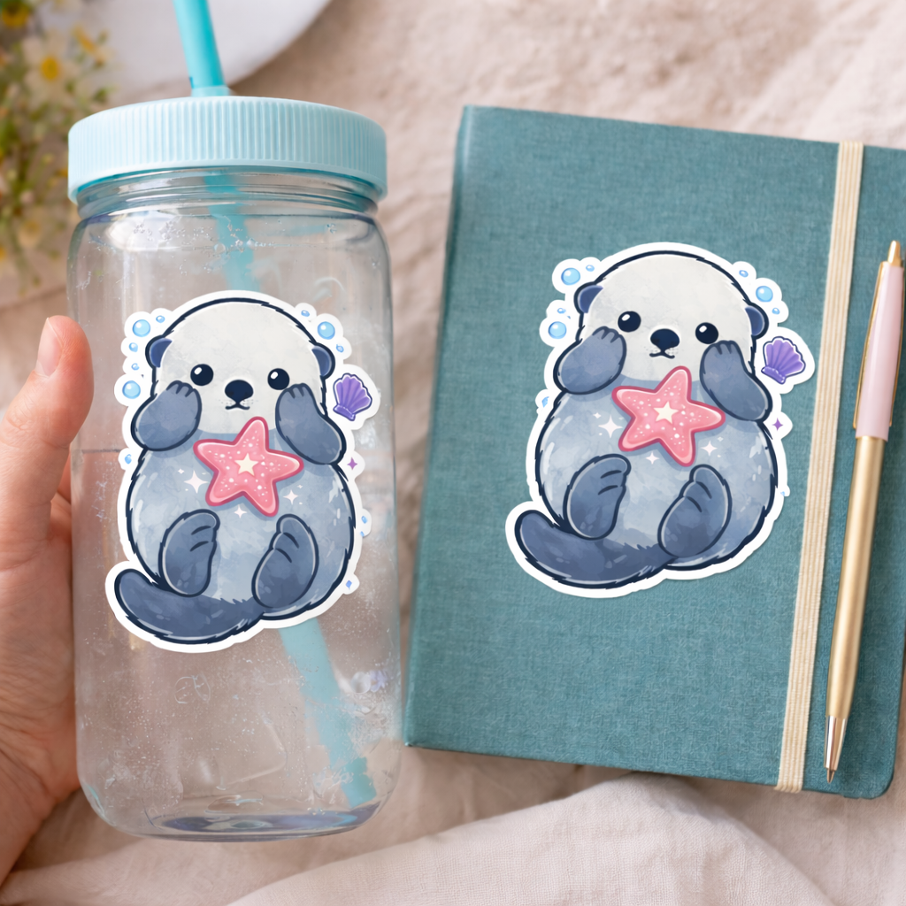 WhereTo Sticker - Otter Star