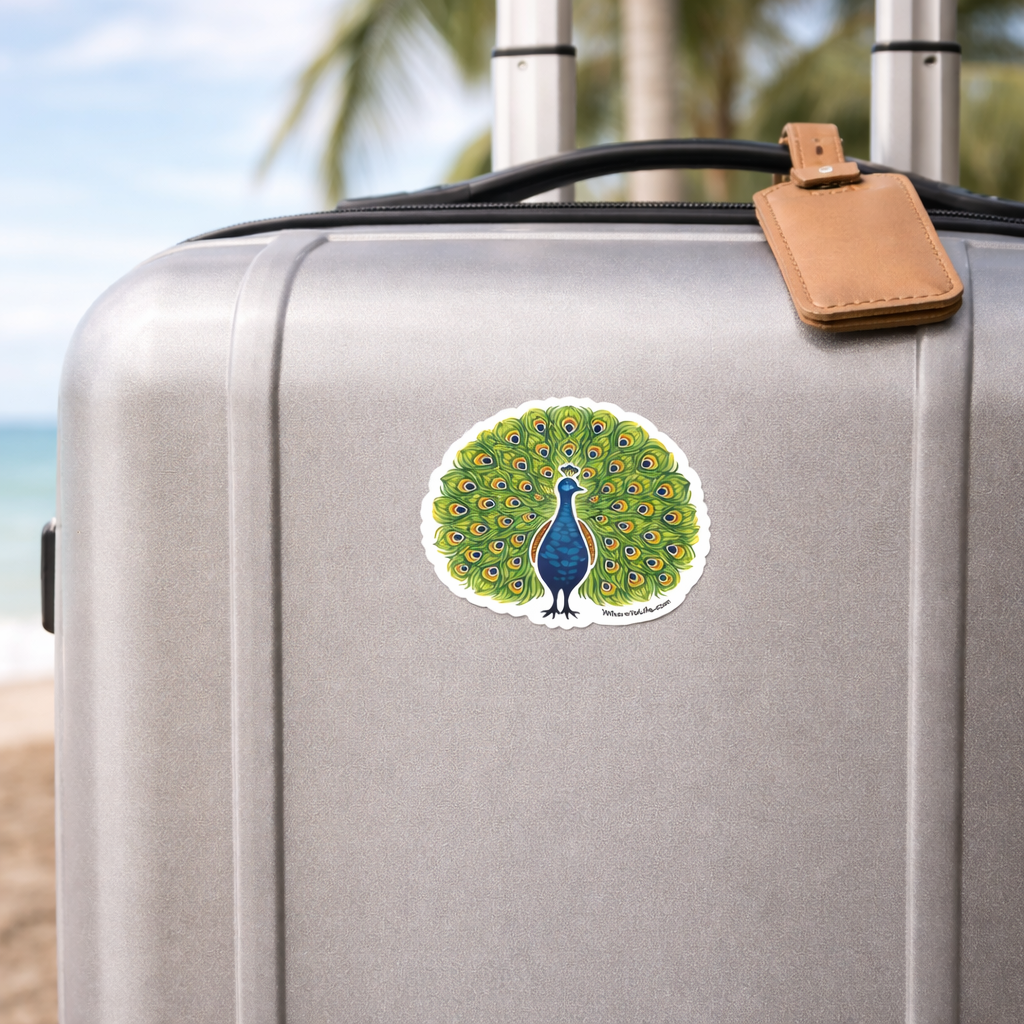 WhereTo Sticker - Tile Peacock