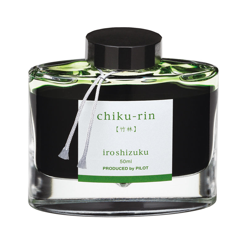 Pilot Iroshizuku 50ml Ink Bottle Fountain Pen Ink - Chiku-rin (Yellow Green)