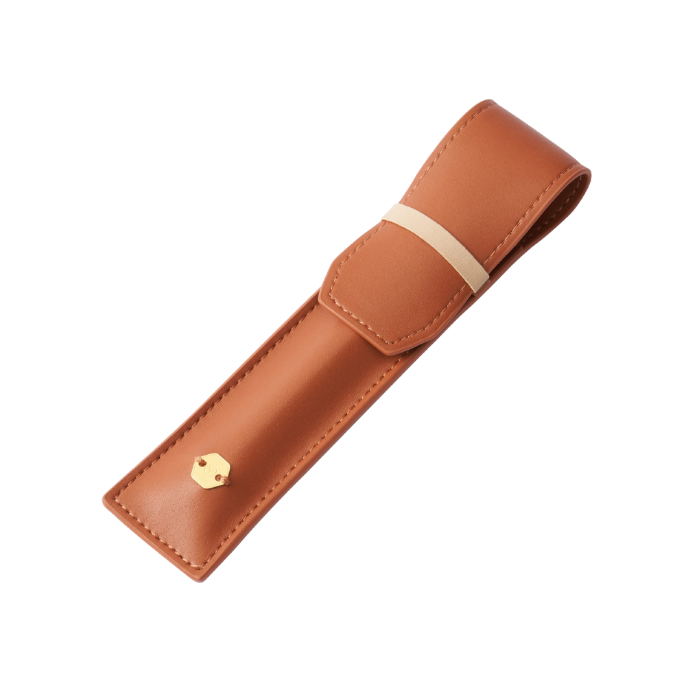 Ystudio Classic Reflect-1 Pen Pouch - Caramel