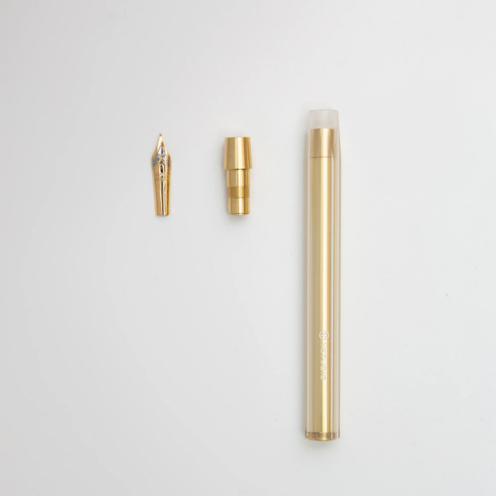Ystudio Glamour Evolve Elemental Dip Pen - Brass Gold
