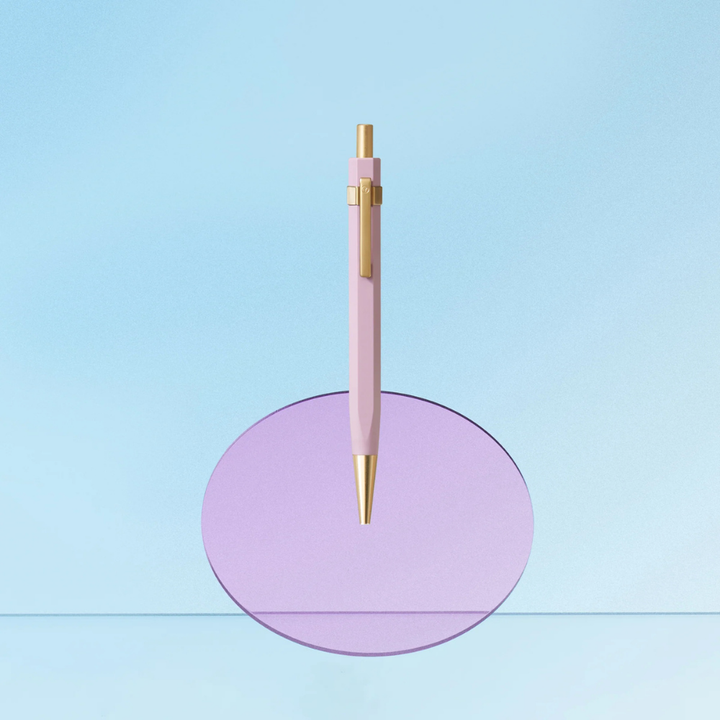Ystudio Glamour Evolve - Ocean Sustainable Ballpoint Pen - Evening Purple (With Clip)