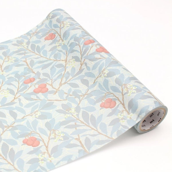 Load image into Gallery viewer, MT Wrap William Morris Arbutus, MT Tape, Washi Tape, mt-wrap-230mm-william-morris-arbutus-mtwrap55, blue, For Crafters, Green, mt wrap, mtwrap, washi tape, Cityluxe
